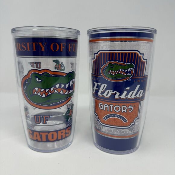 Tervis Tumbler Lot Of Two University of Florida Gators Wrap 16-Ounce Tumbler New - Picture 1 of 2